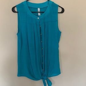 Womens blouse light blue/teal color